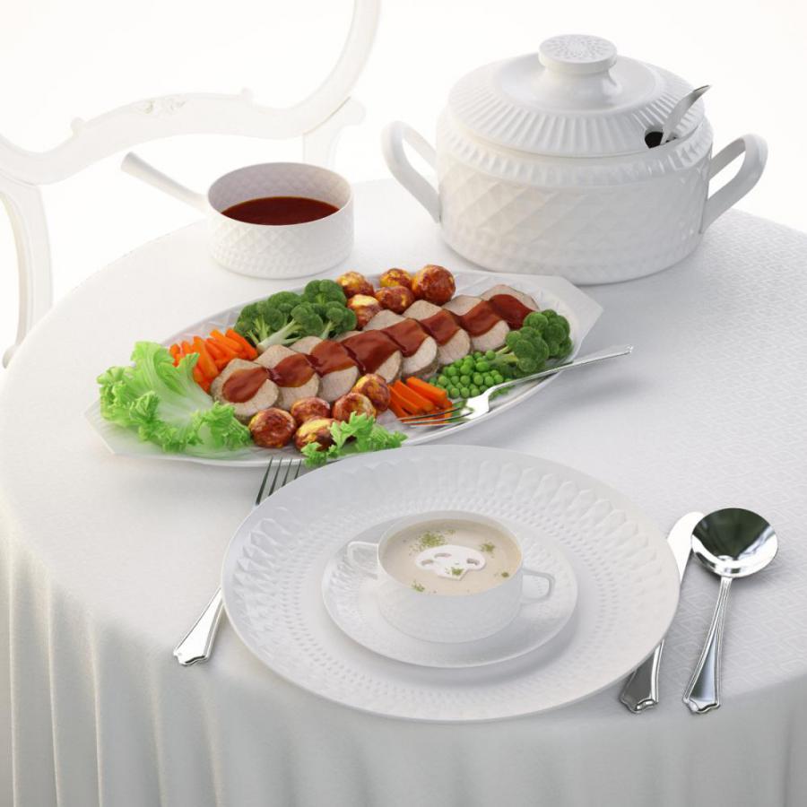 食物组合3D模型